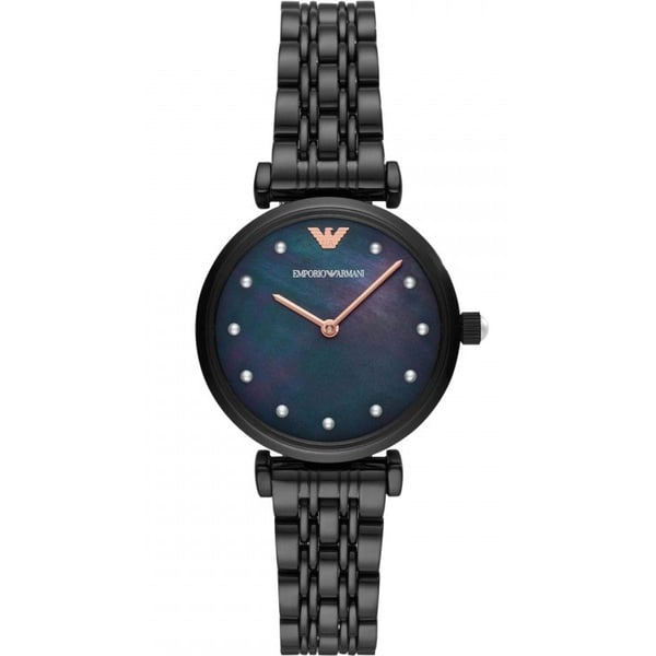 Emporio Armani Women Black Dial Stainless Steel Analog Watch - AR11268